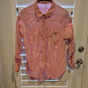 Pink Button-Up Shirt